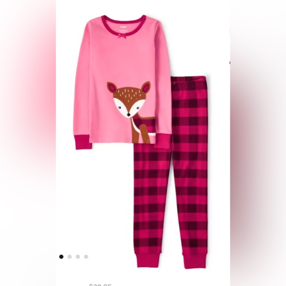 NWT Gymboree Girls Plaid Deer Cotton 2-Piece Pajamas - Sz: 5T - Picture 2 of 11